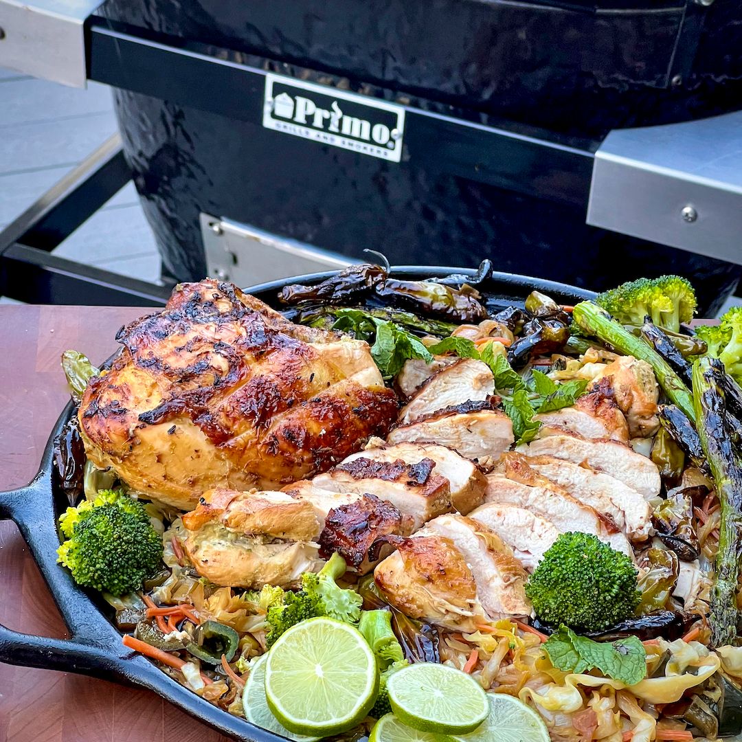 Smoked Chicken-In-A-Basket Rotisserie Chicken Breasts