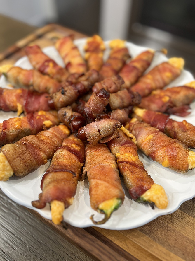 Cajun Shrimp and Sausage Bites Jalapeño Poppers & Beef Smokies